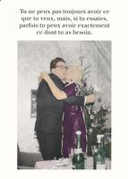 Carte humour Noël de Cath Tate - Tu ne peux pas toujours avoir ce que tu veux, mais ... - 10.5x15 cm