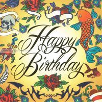 Carte anniversaire Happy birthday - Collection Caractère - CAR057- 14.5x14.5 cm