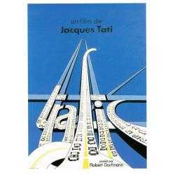Carte Trafic - Jacques Tati 1971 - 10.5x15 cm