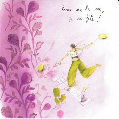 Carte Anne Sophie Rutsaert Parce Que La Vie Ca Se Fete 14x14 Cm Planete Images Com Carte Anne Sophie Rutsaert Parce Que La Vie Ca Se Fete 14x14 Cm Planete Images Com