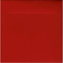 Enveloppe rouge carmin 14.5 x 14.5 cm