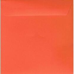 Enveloppe rouge vermillon 14.5 x 14.5 cm