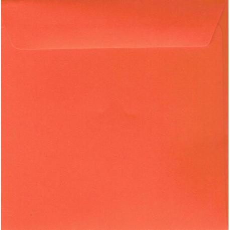 Enveloppe rouge vermillon 14.5 x 14.5 cm