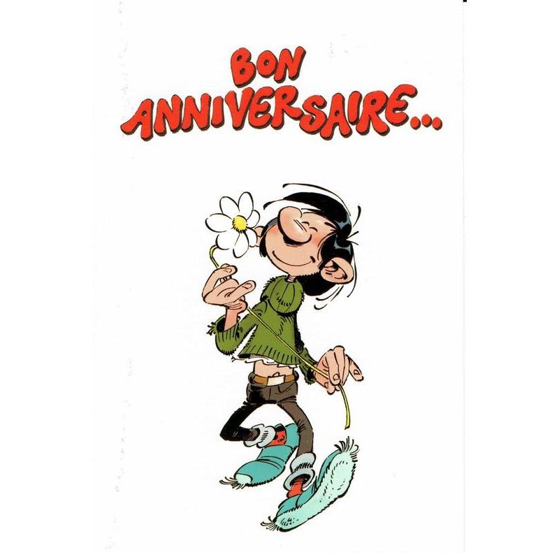 Carte Gaston Lagaffe Bon Anniversaire 12x17 Cm Planete Images Com