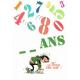 Carte Gaston Lagaffe " ... ans. Ah! Le poids des ans!" - 12x17 cm