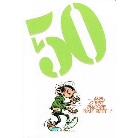 Carte Gaston Lagaffe 50 Ans C Est Encore Tout Petit 12x17 Cm Planete Images Com