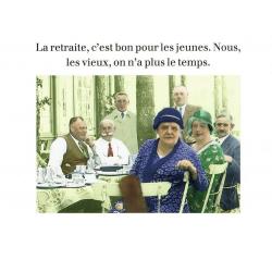 Carte humour de Cath Tate - La retraite... - 10.5x15 cm