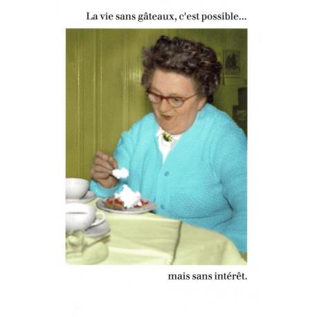 Carte Cath Tate - La vie sans gâteau... - 10.5x15 cm