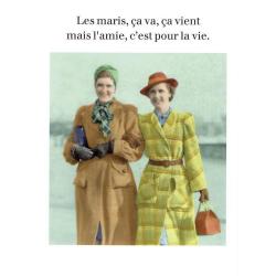 Carte humour de Cath Tate - Les maris ça va, ça vient... - 10.5x15 cm