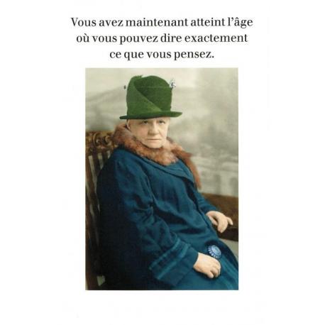 Carte Cath Tate - Dire ce que vous pensez... - 10.5x15 cm