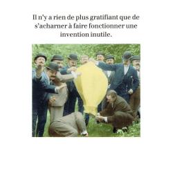 Carte humour de Cath Tate - Une invention inutile - 10.5x15 cm