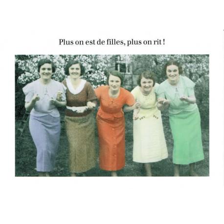 Carte Cath Tate - Plus on est de fille... - 10.5x15 cm