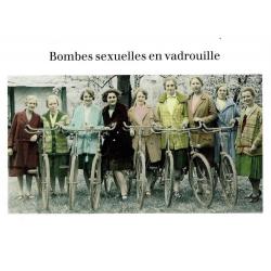 Carte humour de Cath Tate - Bombes sexuelles en vadrouilles. - 10.5x15 cm