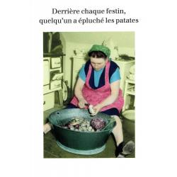 Carte humour de Cath Tate - Derrière chaque festin... - 10.5x15 cm