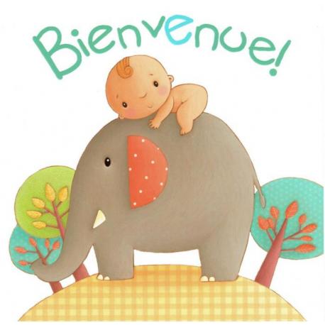 Carte Elen Lescoat : Titi Pinson - Bienvenue ! (naissance) - 13.5x13.5 cm