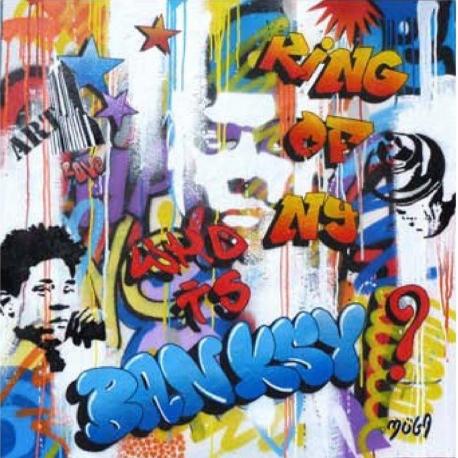 Affiche Street Art - Moga : Ring of NY - 70x70 cm