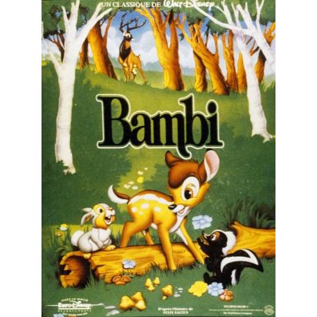 Bambi Walt Disney de David Hand, James Algar, Samuel Armstrong 2011 - 40x53 cm - Affiche officielle du film