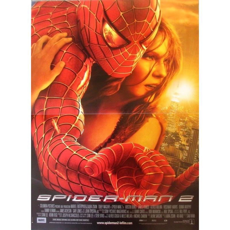 Affiche Spiderman 2 - Sam Raimi 2004 - 40x53 cm Pliée 