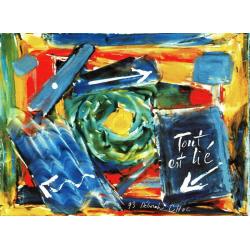 Carte Déborah Choc - Tout est lié - Les couleurs de la Vie - 10.5x15 cm