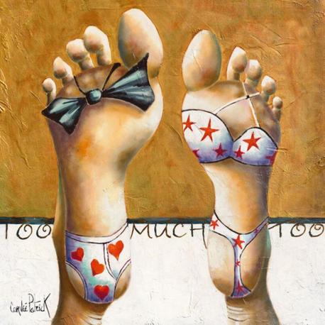 Carte Patrick Cornée - Too Much I - 14x14 cm