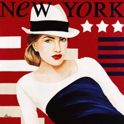 Carte Anne Bernard - Femme New York - 14x14 cm