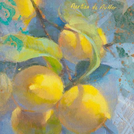 Carte Emmanuelle Mertian_de_Muller - Citrons II - 14x14 cm