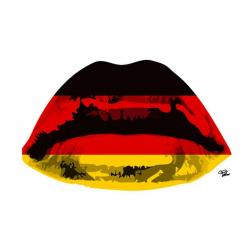 Carte Morgan Paslier - German Kiss - 14x14 cm