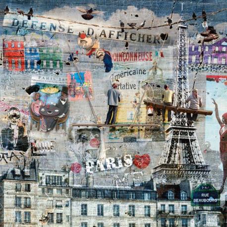 Carte Maïlo - Peintres de graffitis: Paris - 14x14 cm