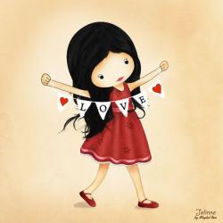Carte Jolinne - Love is all that matters - 14x14 cm