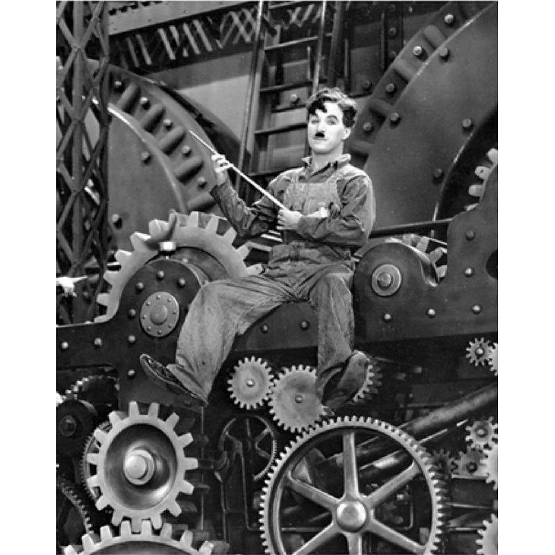Affiche Charlie Chaplin Les temps  Modernes  Dimension 