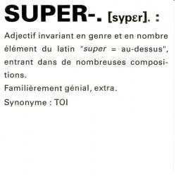 Carte Black and Gold - Super, Tu es super, joyeux anniversaire - 14.5x14.5 cm