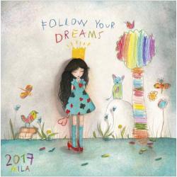 Calendrier collector Mila 2017 "Follow your dreams" 16x16 cm