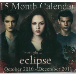 Calendrier collector Twilight saga "Eclipse" 2011 filmé 30x30 cm