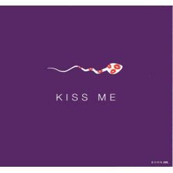 Carte Born 2B - Kiss me - 13.5x14.5 cm