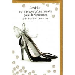 Carte Very Chic - Cendrillon est la preuve qu'une nouvelle ... - 12x17 cm