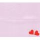 Carte double Ebène - Je t'aime - Deux coeurs - 21X9 cm