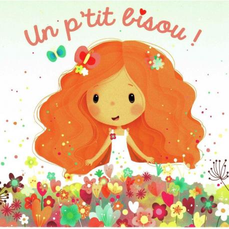 Carte Elen Lescoat : Titi Pinson - Un p'tit bisou! - 13.5x13.5 cm