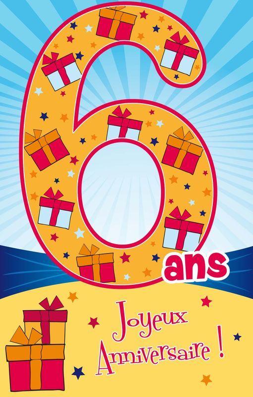 Carte Age 6 Ans Joyeux Anniversaire Six Ans C Est Super 11 5x18 Cm Planete Images Com Carte Age 6 Ans Joyeux Anniversaire Six Ans C Est Super 11 5x18 Cm Planete Images Com