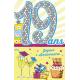 Carte âge 19 ans Joyeux anniversaire - Entre la majorité et la vingtaine... - 11.5x18 cm