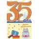 Carte âge 35 ans Joyeux anniversaire - Te voilà au coeur de cette belle ... - 11.5x18 cm