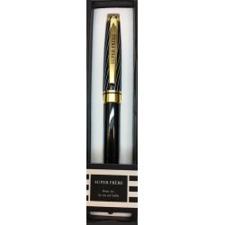 Stylo Black & Gold - Super frère - Offrez un cadeau personnalisé !