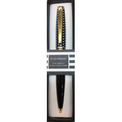 Stylo Black & Gold - Tu es parfait - Offrez un cadeau personnalisé !
