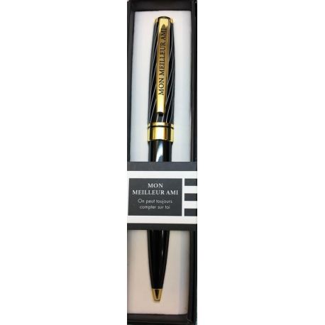 Stylo Black & Gold - Mon meilleur ami - Offrez un cadeau personnalisé !