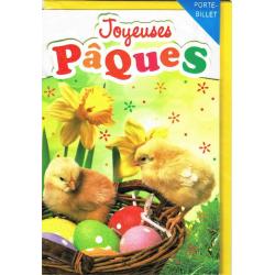 Carte Joyeuses Pâques - Oeufs et petits poussins II... - 11.5x17.3 cm