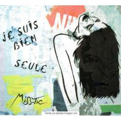 Carte Miss.Tic - Je suis bien seule - 14x14 cm
