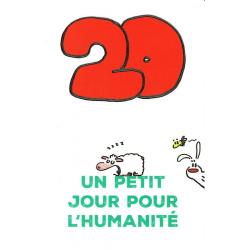 Carte Show lapin - 20 ans un petit jour pour l'humanité... - Carte anniversaire