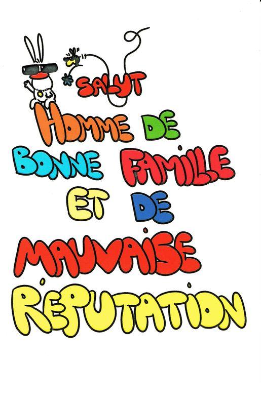 Carte Show Lapin Salut Homme De Bonne Famille Carte Anniversaire Planete Images Com
