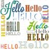 Carte Hello Hello - Collection Caractère - CAR061- 14.5x14.5 cm