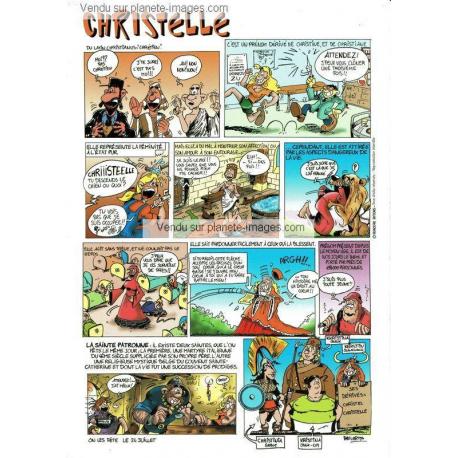 Carte prénoms en BD - Christelle - 15x21 cm