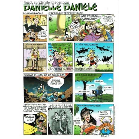 Carte prénoms en BD - Danielle - 15x21 cm